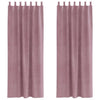 Vidaxl verduisterende gordijnen 2 pcs donkerroze 140 x 245 cm fluweel