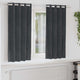 Vidaxl cortinas opacas 2 piezas terciopelo gris claro 140 x 175 cm