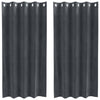Tende oscuranti Vidaxl 2 pezzi grigio chiaro 140 x 175 cm in velluto