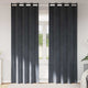 Vidaxl cortinas opacas 2 piezas terciopelo gris claro 140 x 245 cm