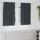 Vidaxl cortinas opacas 2 piezas terciopelo gris claro 140 x 140 cm