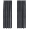 Vidaxl verduisterende gordijnen 2 pcs lichtgrijs 140 x 225 cm fluweel