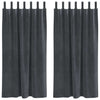 Vidaxl verduisterende gordijnen 2 pcs lichtgrijs 140 x 175 cm fluweel