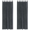 Vidaxl verduisterende gordijnen 2 pcs lichtgrijs 140 x 225 cm fluweel