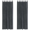 Vidaxl verduisterende gordijnen 2 pcs lichtgrijs 140 x 245 cm fluweel