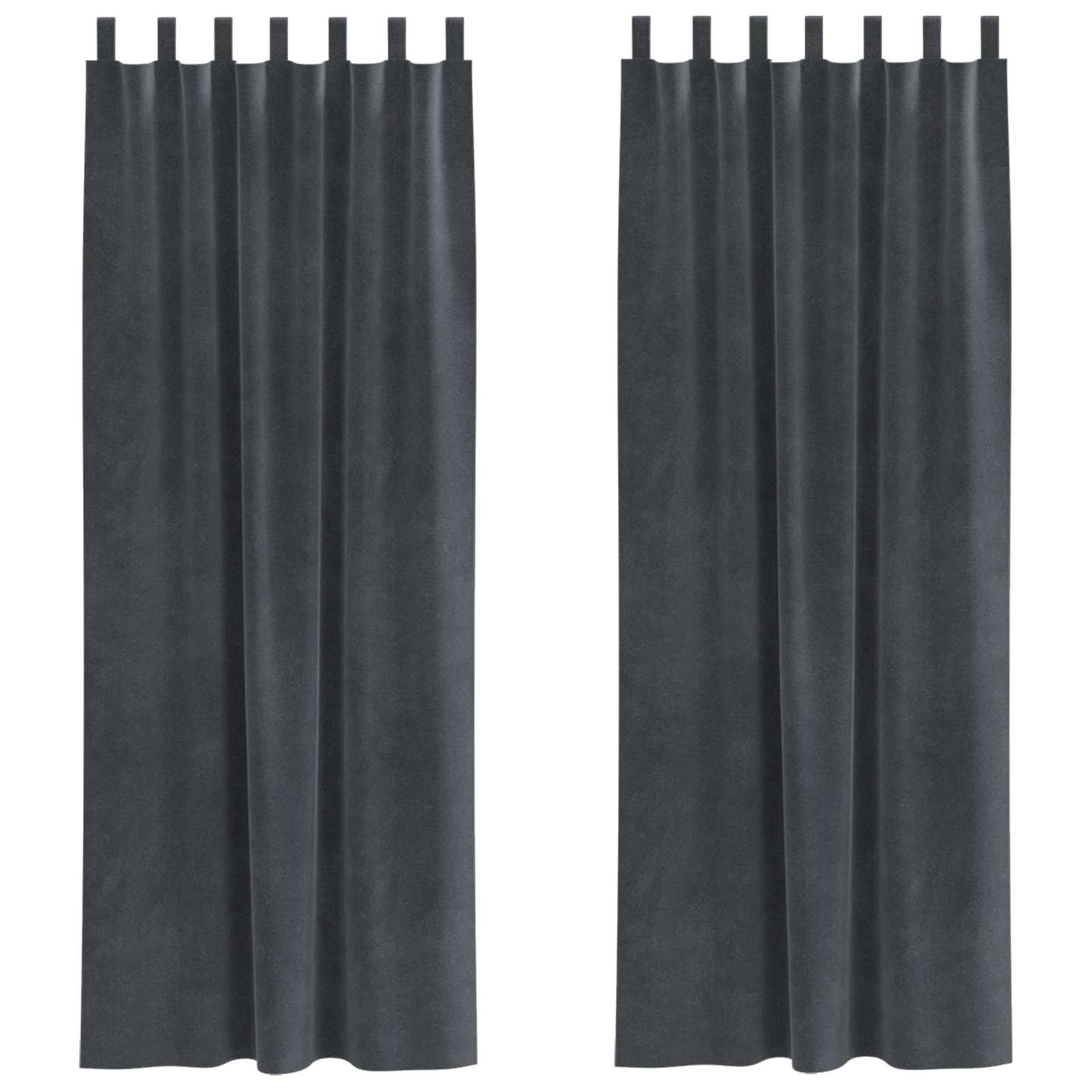 Tende oscuranti Vidaxl 2 pezzi grigio chiaro 140 x 245 cm in velluto