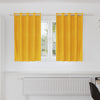 Vidaxl verduisterende gordijnen 2 pcs mosterdgeel 140 x 140 cm fluweel