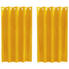 Vidaxl verduisterende gordijnen 2 pcs mosterdgeel 140 x 140 cm fluweel