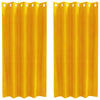 Vidaxl verduisterende gordijnen 2 pcs mosterdgeel 140 x 175 cm fluweel