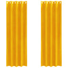 Vidaxl verduisterende gordijnen 2 pcs mosterdgeel 140 x 245 cm fluweel
