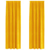 Vidaxl verduisterende gordijnen 2 pcs mosterdgeel 140 x 245 cm fluweel