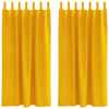 Vidaxl verduisterende gordijnen 2 pcs mosterdgeel 140 x 175 cm fluweel