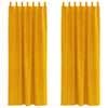 Vidaxl verduisterende gordijnen 2 pcs mosterdgeel 140 x 245 cm fluweel