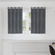 Vidaxl cortinas opacas 2 piezas terciopelo gris claro 140 x 140 cm