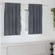 Vidaxl cortinas opacas 2 piezas terciopelo gris claro 140 x 140 cm