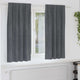 Vidaxl cortinas opacas 2 piezas terciopelo gris claro 140 x 175 cm