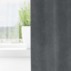 Vidaxl cortinas opacas 2 piezas terciopelo gris claro 140 x 260 cm