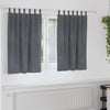 Vidaxl cortinas opacas 2 piezas terciopelo gris claro 140 x 140 cm