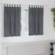 Vidaxl cortinas opacas 2 piezas terciopelo gris claro 140 x 140 cm