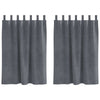 Vidaxl verduisterende gordijnen 2 pcs lichtgrijs 140 x 140 cm fluweel