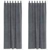 Vidaxl verduisterende gordijnen 2 pcs lichtgrijs 140 x 225 cm fluweel
