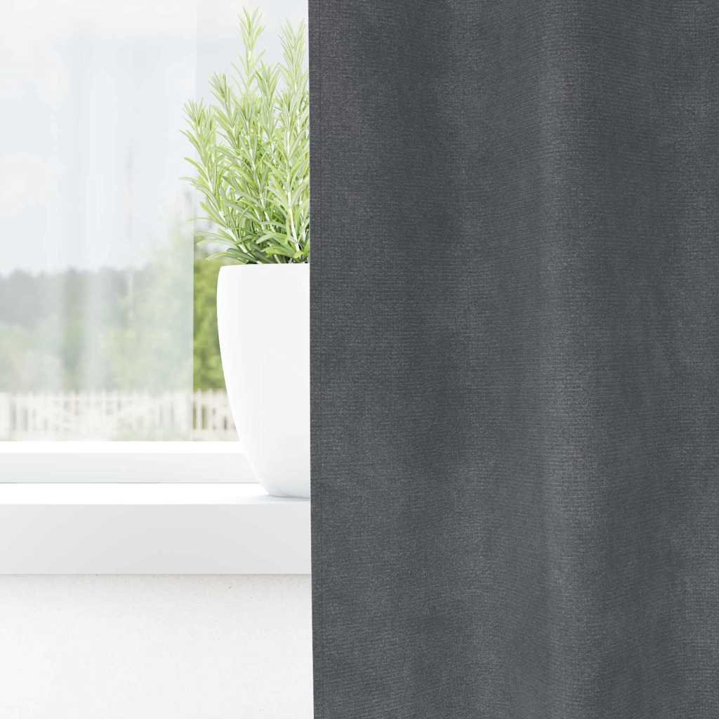 Tende oscuranti Vidaxl 2 pezzi grigio chiaro 140 x 245 cm in velluto