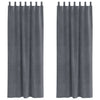 Vidaxl verduisterende gordijnen 2 pcs lichtgrijs 140 x 245 cm fluweel