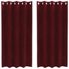 Vidaxl verduisterende gordijnen 2 pcs wijnrood 140 x 175 cm fluweel