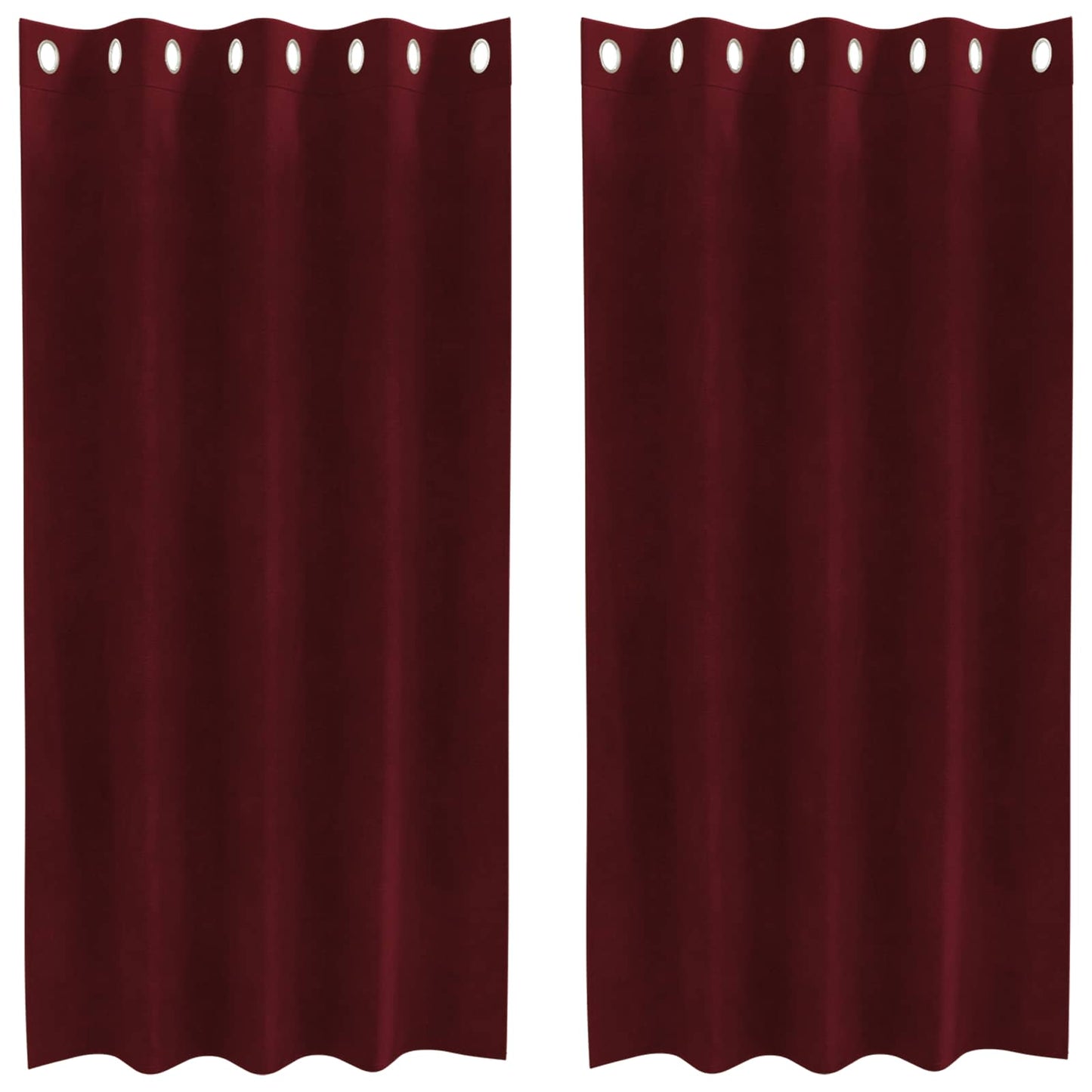 Tende oscuranti Vidaxl 2 pezzi rosso vino 140 x 175 cm velluto