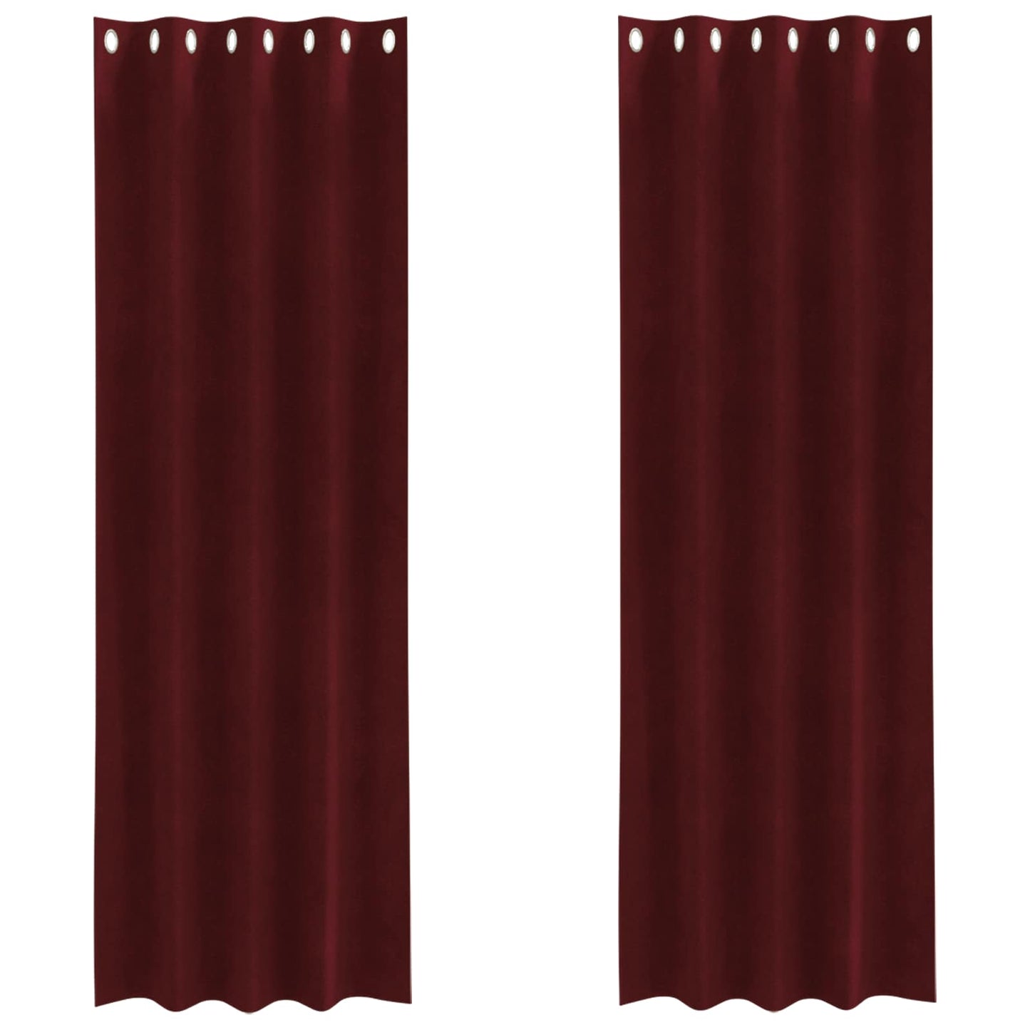 Tende oscuranti Vidaxx 2 pezzi rosso vino 140 x 245 cm velluto