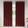 Vidaxl verduisterende gordijnen 2 pcs wijnrood 140 x 260 cm fluweel