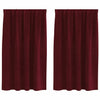 Tende oscuranti Vidaxx 2 pezzi rosso vino 140 x 140 cm velluto
