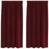 Tende oscuranti Vidaxl 2 pezzi rosso vino 140 x 175 cm velluto