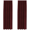 Tende oscuranti Vidaxx 2 pezzi rosso vino 140 x 245 cm velluto