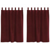 Vidaxl verduisterende gordijnen 2 pcs wijnrood 140 x 140 cm fluweel