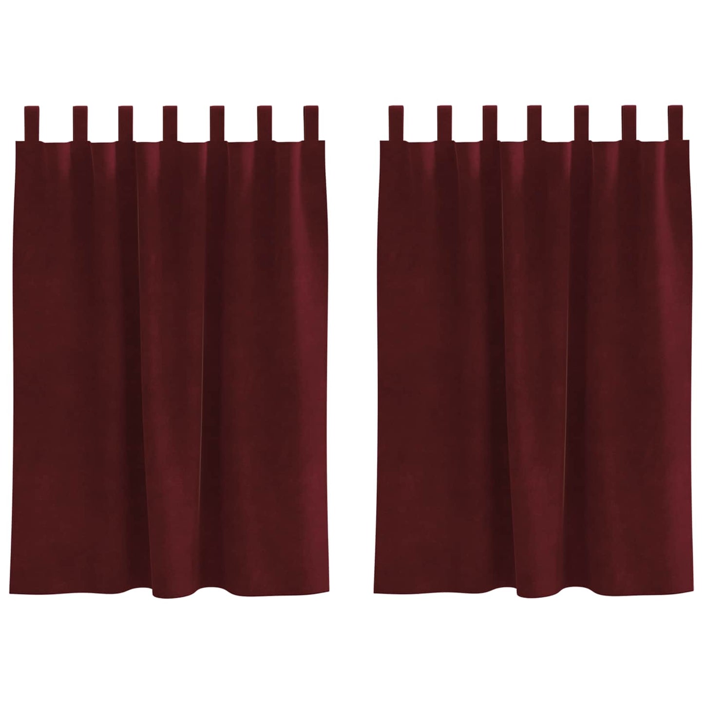 Tende oscuranti Vidaxx 2 pezzi rosso vino 140 x 140 cm velluto