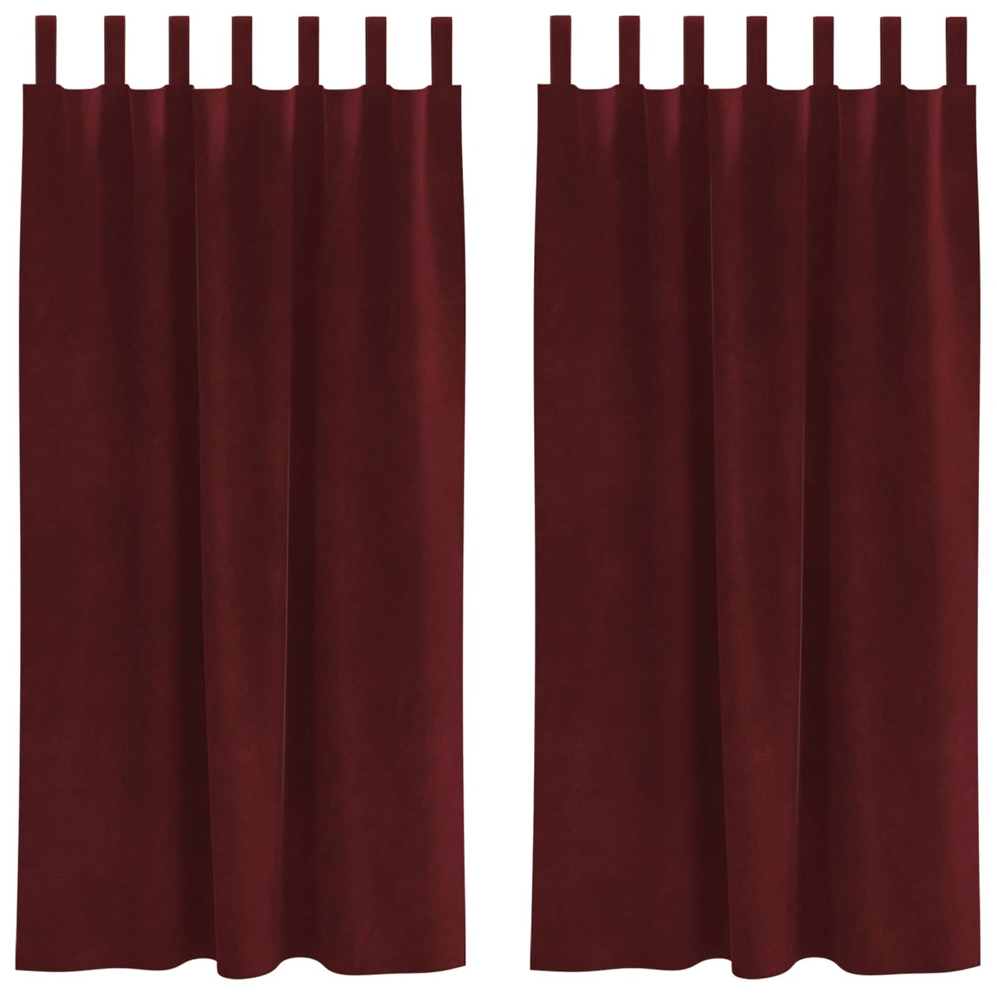 Tende oscuranti Vidaxl 2 pezzi rosso vino 140 x 175 cm velluto