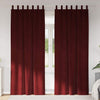 Vidaxl verduisterende gordijnen 2 pcs wijnrood 140 x 260 cm fluweel