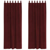 Vidaxl verduisterende gordijnen 2 pcs wijnrood 140 x 260 cm fluweel