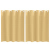 Vidaxl zwart-out gordijnen met ringen 2 pcs beige 140 x 140 cm