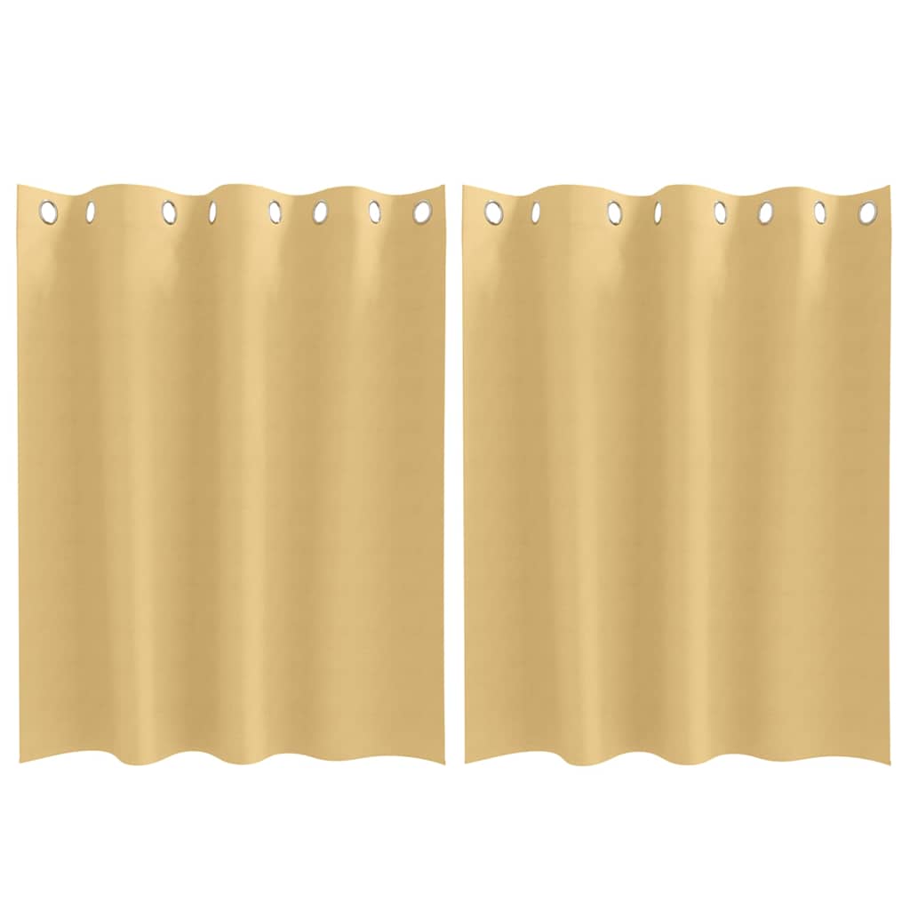 Tende oscuranti Vidaxl con anelli 2 pezzi beige 140 x 140 cm