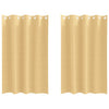 Vidaxl zwart-out gordijnen met ringen 2 pcs beige 175 x 140 cm
