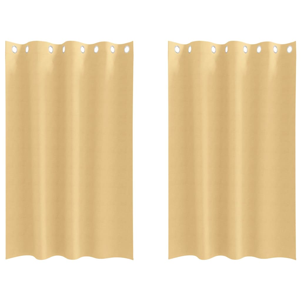 Tende oscuranti Vidaxl con anelli 2 pezzi beige 175 x 140 cm