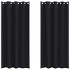 Tende oscuranti VidaXL con anelli 2 pezzi nere 260 x 140 cm
