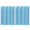 Vidaxl zwart-out gordijnen met ringen 2 pcs lichtblauw 140 x 140 cm