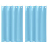 Vidaxl zwart-out gordijnen met ringen 2 pcs lichtblauw 175 x 140 cm
