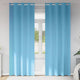 Vidaxl cortinas opacas con anillas 2 piezas azul claro 245 x 140 cm