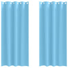 Vidaxl zwart-out gordijnen met ringen 2 pcs lichtblauw 260 x 140 cm
