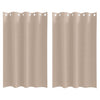 Vidaxl zwart-out gordijnen met ringen 2 pcs taupe 175 x 140 cm