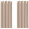 Tende oscuranti VidaXL con anelli 2 pz tortora 245 x 140 cm